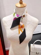 Stylish GG Letter Pattern Silk Scarf