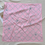 Stylish CC-Patterned Silk Scarf