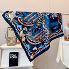 Stylish H Pattern Silk Scarf