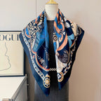 Stylish H Pattern Silk Scarf