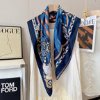 Stylish H Pattern Silk Scarf