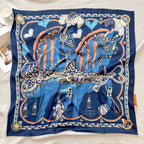 Stylish H Pattern Silk Scarf