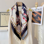 Stylish H Pattern Silk Scarf