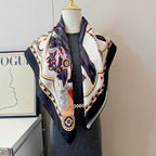 Stylish H Pattern Silk Scarf