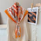 Stylish H Pattern Silk Scarf
