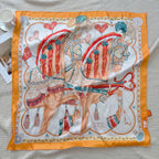 Stylish H Pattern Silk Scarf