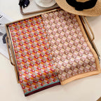 Stylish FF Letter Pattern Silk Scarf
