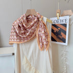 Stylish FF Letter Pattern Silk Scarf