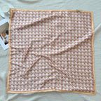 Stylish FF Letter Pattern Silk Scarf