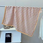 Stylish FF Letter Pattern Silk Scarf