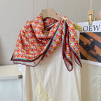Stylish FF Letter Pattern Silk Scarf