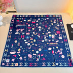 Stylish CC-Patterned Silk Scarf
