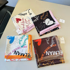 Stylish Letter-Patterned Silk Scarf