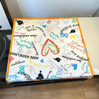 Stylish Letter-Patterned Silk Scarf
