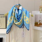 Stylish CC-Patterned Silk Scarf