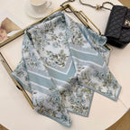 Stylish CD Letter Pattern Silk Scarf