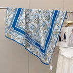 Stylish CD Letter Pattern Silk Scarf