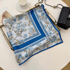 Stylish CD Letter Pattern Silk Scarf