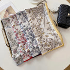 Stylish CD Letter Pattern Silk Scarf