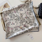Stylish CD Letter Pattern Silk Scarf