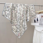 Stylish CD Letter Pattern Silk Scarf