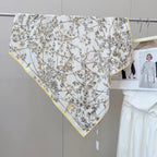 Stylish CD Letter Pattern Silk Scarf