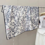 Stylish CD Letter Pattern Silk Scarf