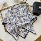 Stylish CD Letter Pattern Silk Scarf
