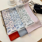 Stylish CD Letter Pattern Silk Scarf