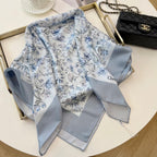 Stylish CD Letter Pattern Silk Scarf