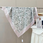 Stylish CD Letter Pattern Silk Scarf