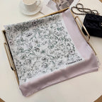 Stylish CD Letter Pattern Silk Scarf