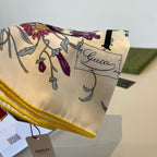 Stylish GG Letter Pattern Silk Scarf
