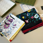 Stylish GG Letter Pattern Silk Scarf