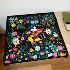 Stylish GG Letter Pattern Silk Scarf
