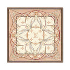 Stylish Four-Leaf Clover &amp; Letter Pattern Silk Scarf