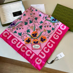 Stylish GG Letter Pattern Silk Scarf