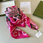 Stylish GG Letter Pattern Silk Scarf