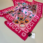 Stylish GG Letter Pattern Silk Scarf