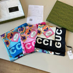 Stylish GG Letter Pattern Silk Scarf