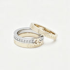 CC Stylish Rhinestone Ring Set
