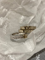 CC Stylish Rhinestone Ring Set