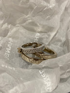CC Stylish Rhinestone Ring Set