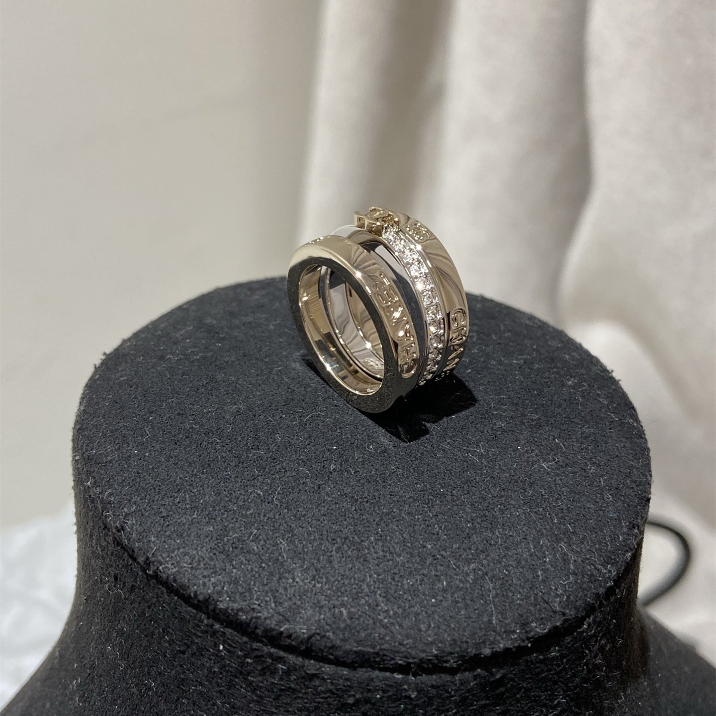 CC Stylish Rhinestone Ring Set