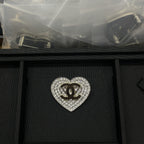 Stylish CC Rhinestone Brooch
