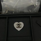 Stylish CC Rhinestone Brooch