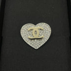 Stylish CC Rhinestone Brooch