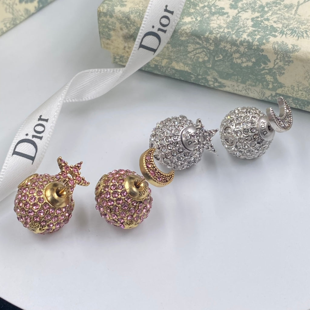 Stylish CD Rhinestone Earrings