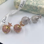 Stylish CD Rhinestone Earrings