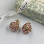 Stylish CD Rhinestone Earrings